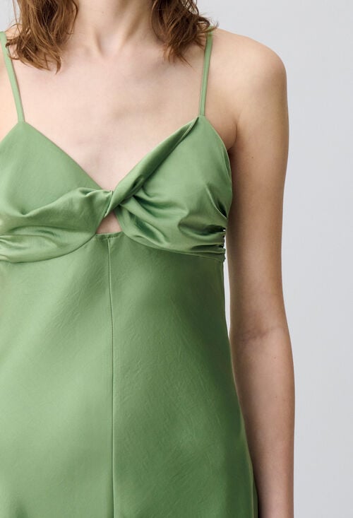 Claudie Robe Longue Satinée Pour Femme