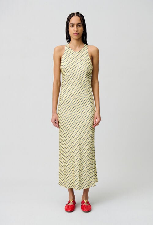 Claudie Robe Longue Satinée Pour Femme