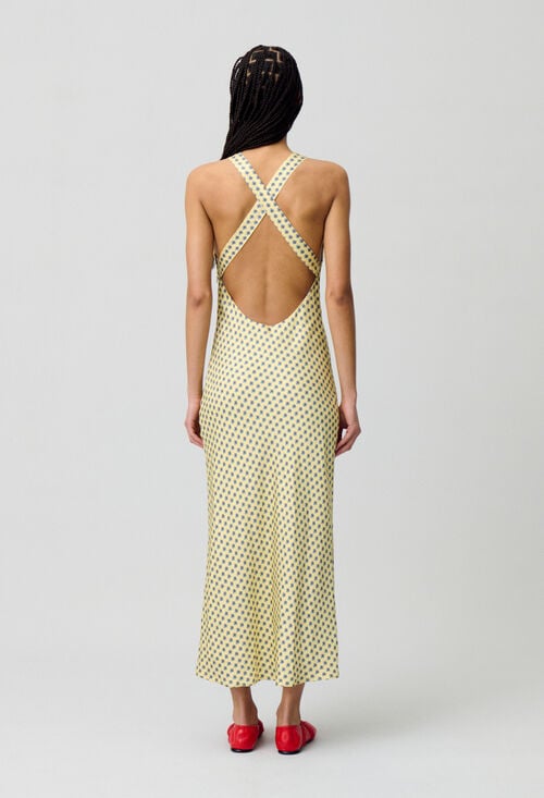 Claudie Robe Longue Satinée Pour Femme