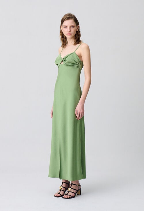 claudie Robe longue satinée pour femme