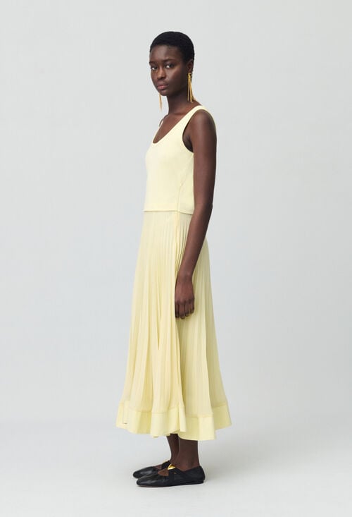 claudie Robe longue trompe l'œil pour femme