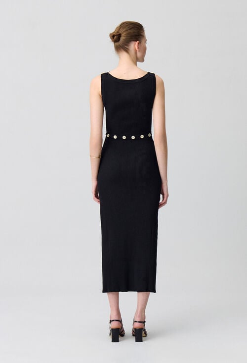 Claudie Robe Mi-longue En Maille Pour Femme