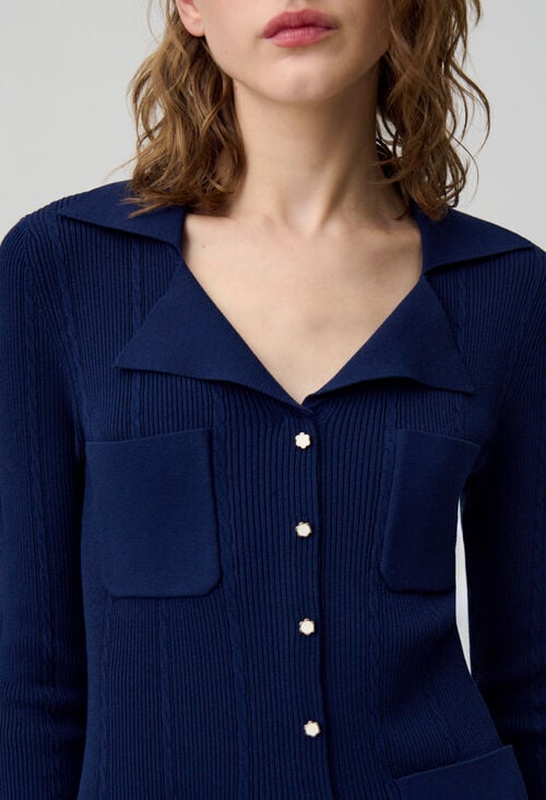 Claudie Robe Mi-longue En Maille Pour Femme