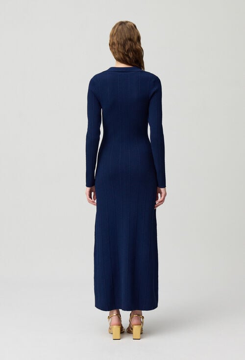 Claudie Robe Mi-longue En Maille Pour Femme
