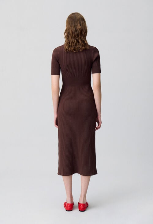 Claudie Robe Mi-longue En Maille Pour Femme