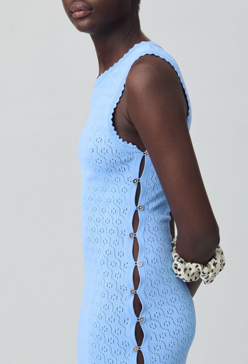 Claudie Robe Mi-longue En Maille Pour Femme