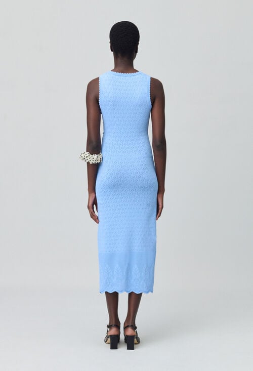 Claudie Robe Mi-longue En Maille Pour Femme