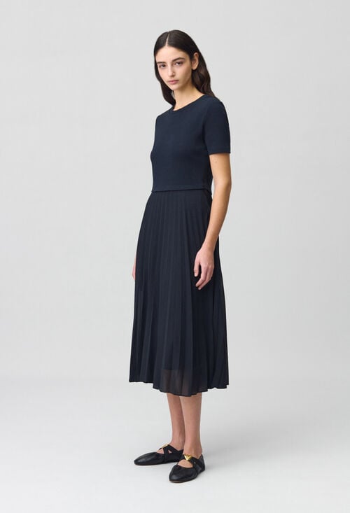 claudie Robe Teli longue bimatière pour femme