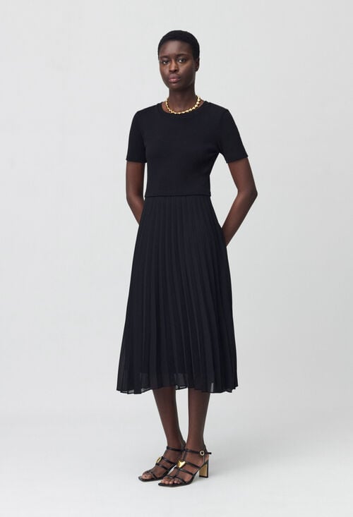 claudie Robe Teli longue bimatière pour femme
