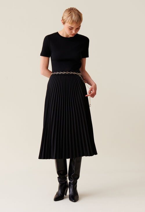 claudie Robe Twist bi-matière pour femme