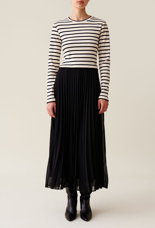 Claudie Robe Twist Marinière Pour Femme