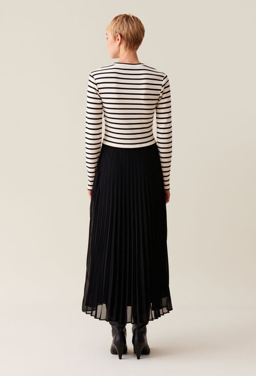 Claudie Robe Twist Marinière Pour Femme