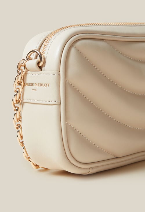 Claudie Sac Alba Cuir Matelassé Chaîne Pour Femme