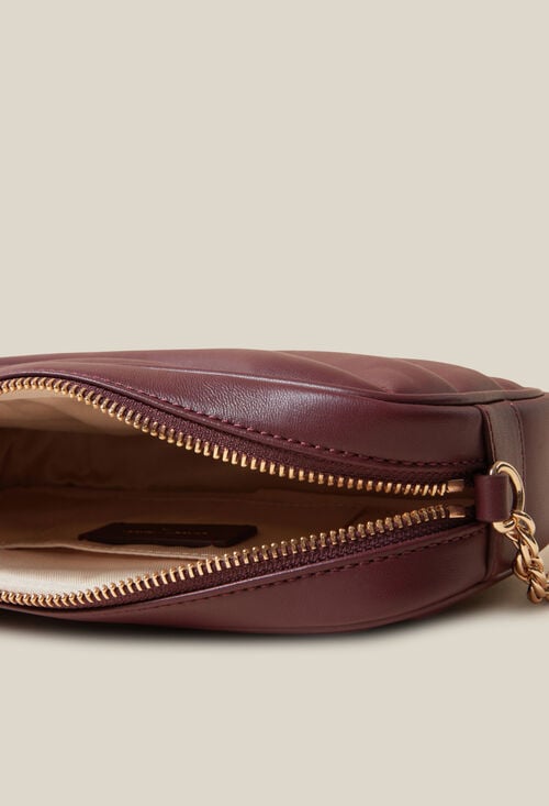 Claudie Sac Alba Cuir Matelassé Chaîne Pour Femme