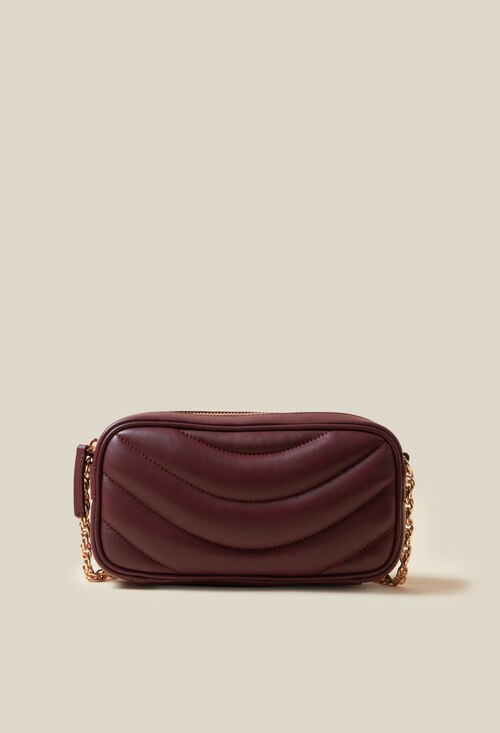 Claudie Sac Alba Cuir Matelassé Chaîne Pour Femme