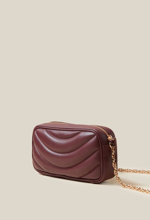 Claudie Sac Alba Cuir Matelassé Chaîne Pour Femme