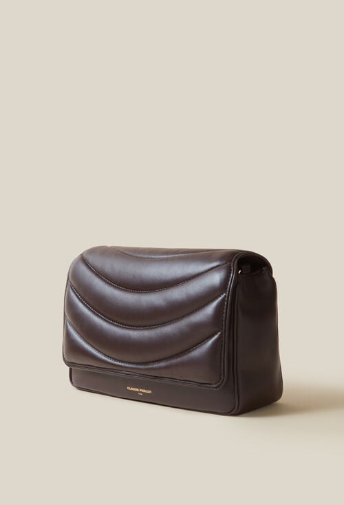 Claudie Sac Alba Cuir Matelassé Chaîne Pour Femme