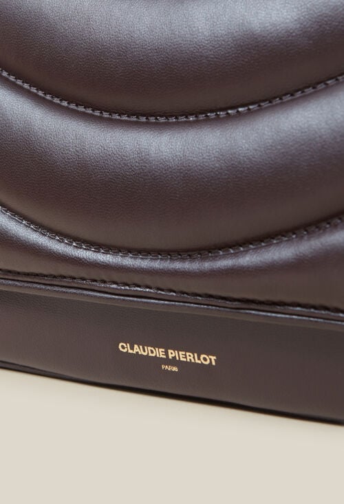 Claudie Sac Alba Cuir Matelassé Chaîne Pour Femme