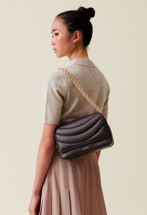 claudie Sac Alba cuir matelassé chaîne pour femme