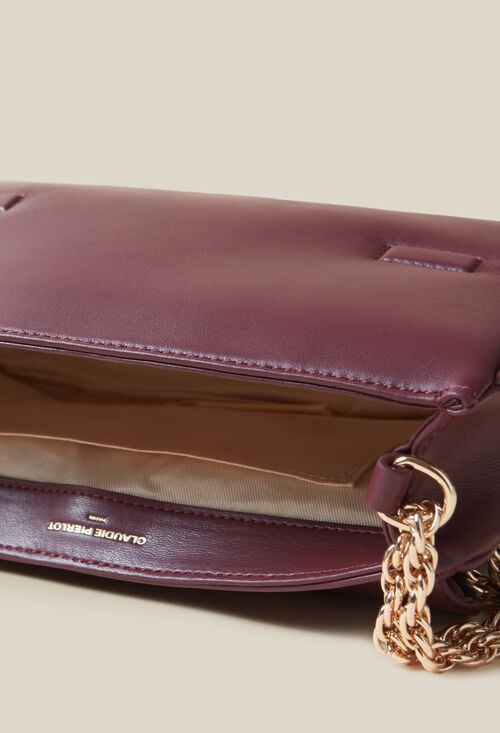Claudie Sac Alba Cuir Matelassé Chaîne Pour Femme