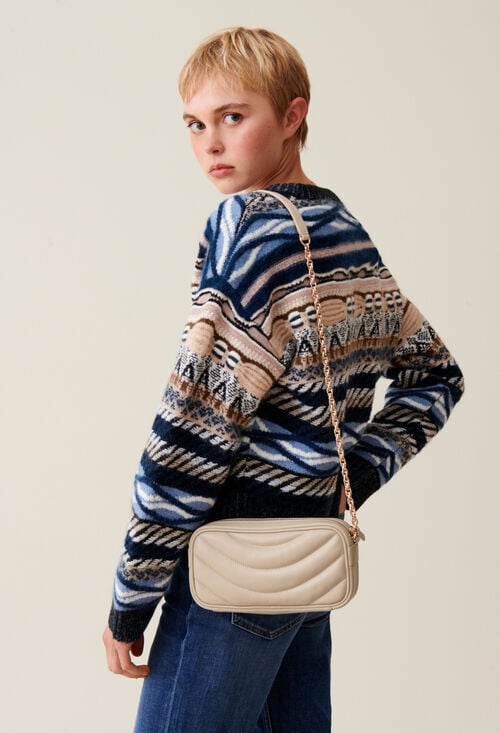 claudie Sac Alba cuir matelassé chaîne pour femme