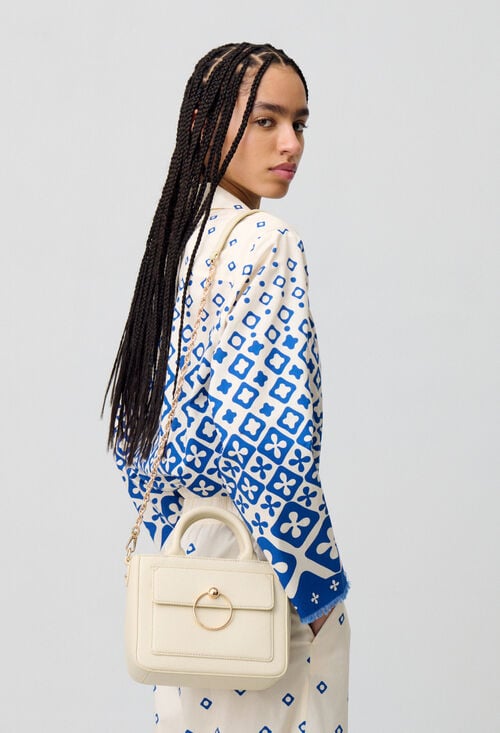 claudie Sac Anouck cuir grainé chaîne pour femme