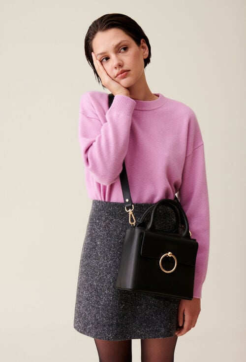 claudie Sac Anouck cuir noir pour femme