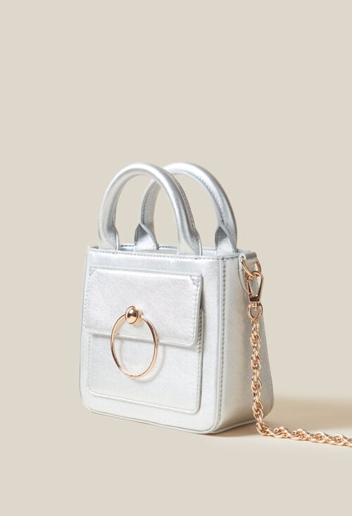 Claudie Sac Anouck Nano Argenté Pour Femme