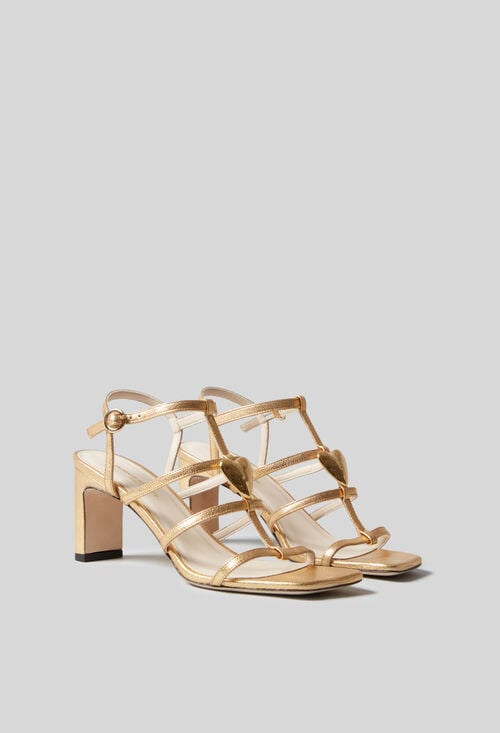 Claudie Sandales à Talons Cuir Pour Femme