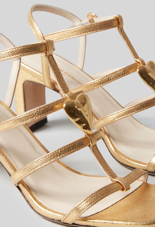 Claudie Sandales à Talons Cuir Pour Femme