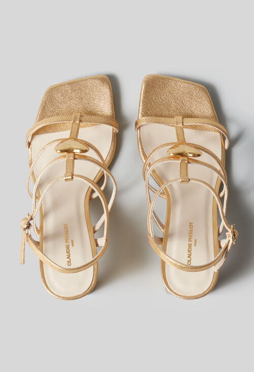 Claudie Sandales à Talons Cuir Pour Femme