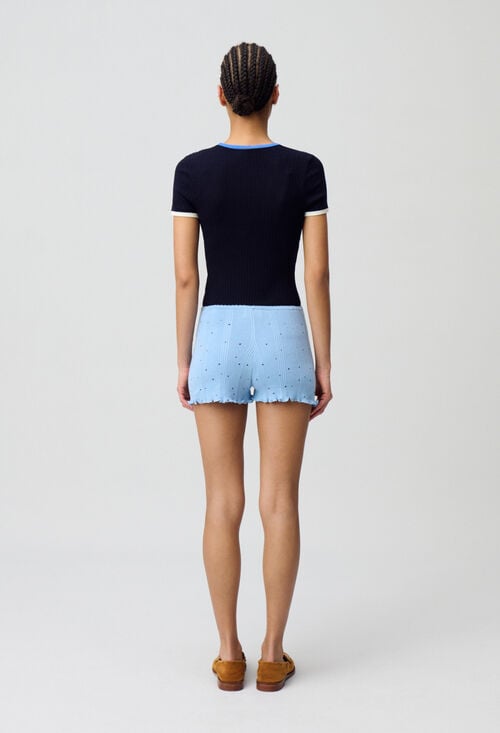 Claudie Short Court Maille Fine Pour Femme