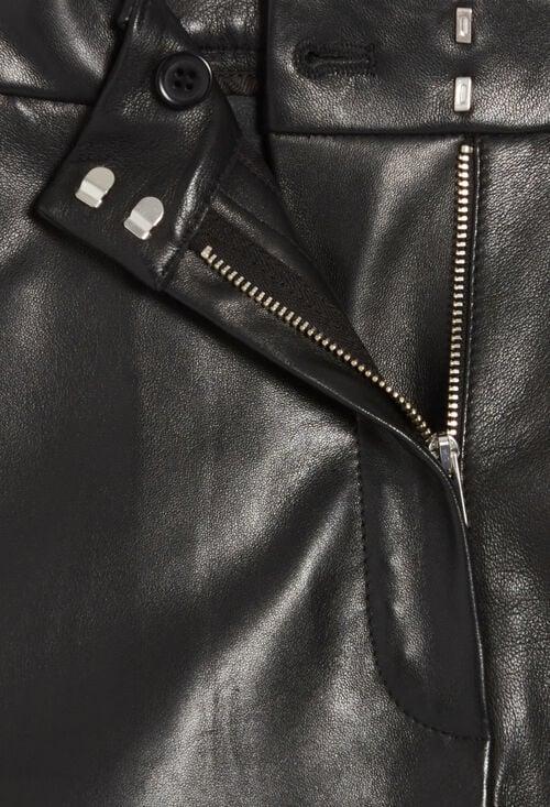 Claudie Short Cuir Noir Pour Femme