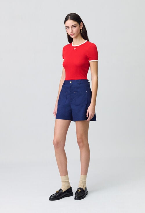 Claudie Short Denim Pour Femme