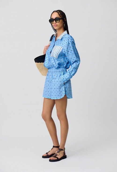 claudie Short fluide imprimé pour femme