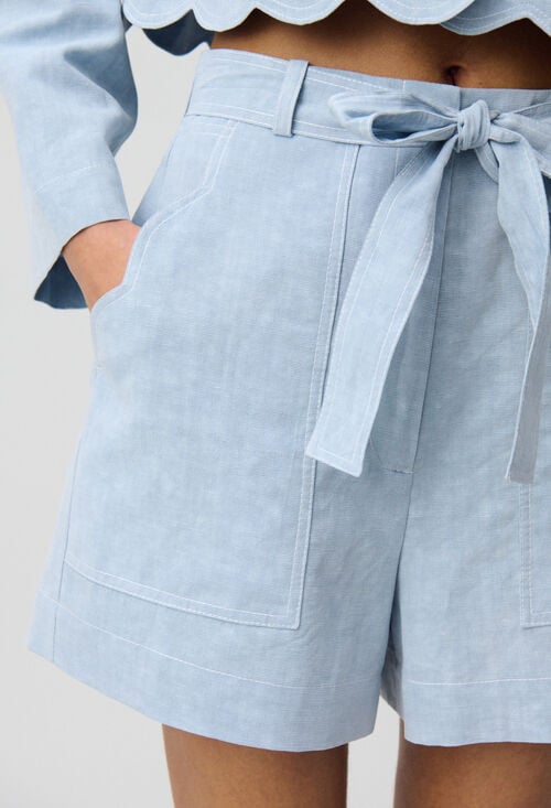 claudie Short jean ceinturé pour femme