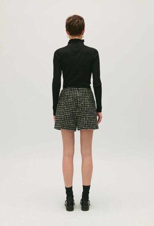 Claudie Short Tweed Bicolore Pour Femme