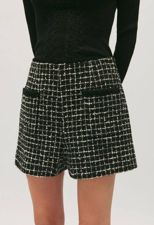 claudie Short tweed bicolore pour femme