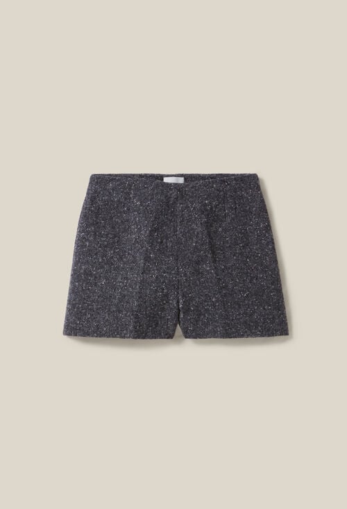 Claudie Short Tweed Gris Pour Femme