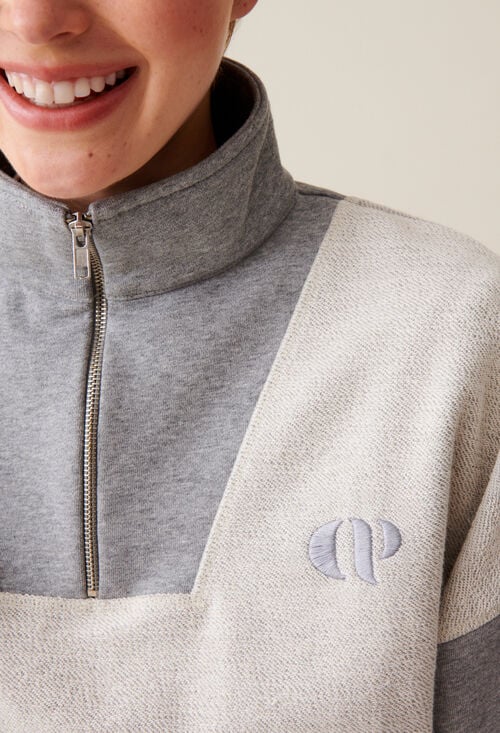Claudie Sweatshirt Col Montant Zippé Pour Femme