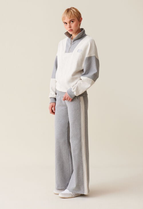 claudie Sweatshirt col montant zippé pour femme