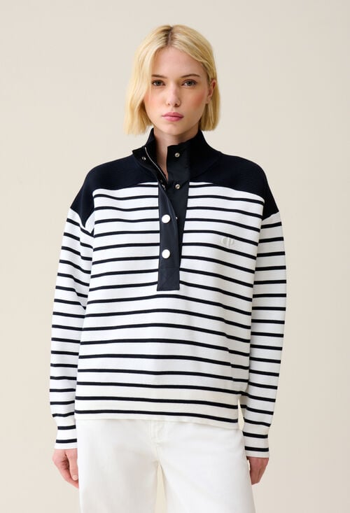 Claudie Sweatshirt Minimum Marinière Pour Femme