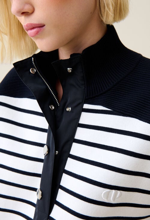 Claudie Sweatshirt Minimum Marinière Pour Femme