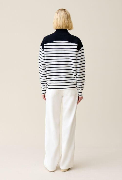 Claudie Sweatshirt Minimum Marinière Pour Femme