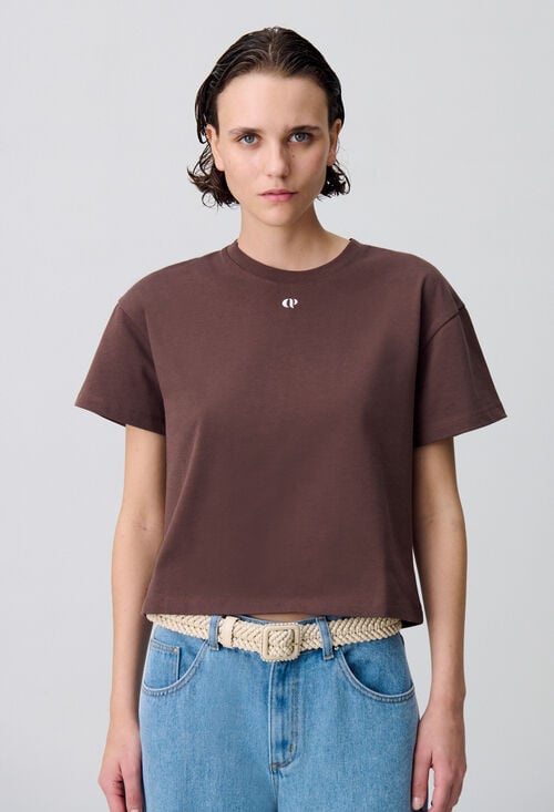 Claudie T-shirt Coton CP Pour Femme