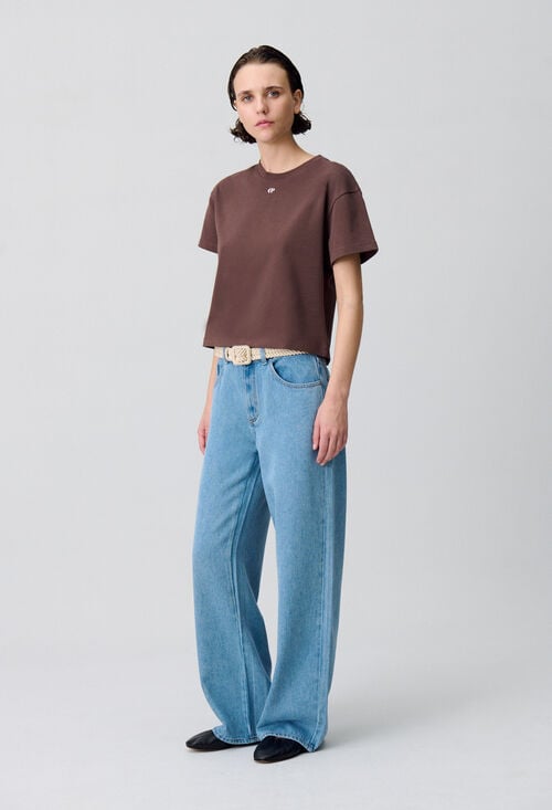 claudie T-shirt coton CP pour femme