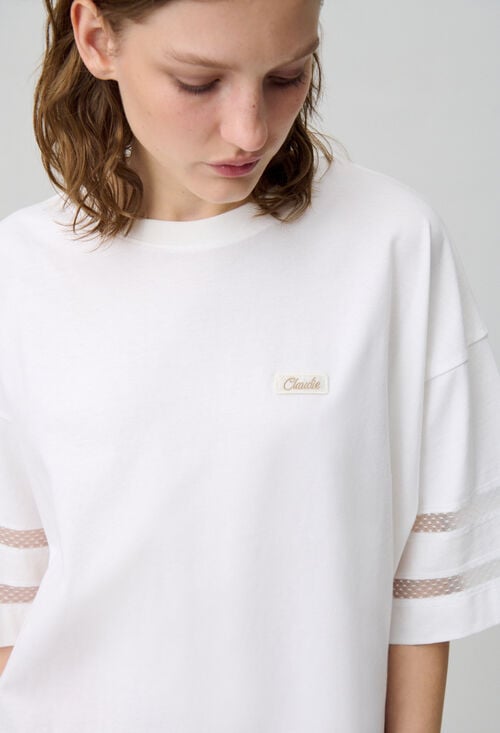 Claudie T-shirt Coton Oversize Pour Femme