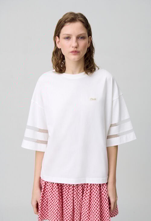 Claudie T-shirt Coton Oversize Pour Femme