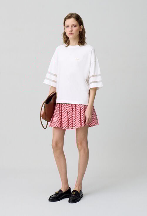 claudie T-shirt coton oversize pour femme