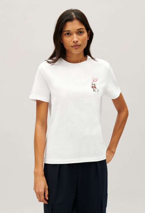 claudie Tee-shirt Jean Toto écru pour femme